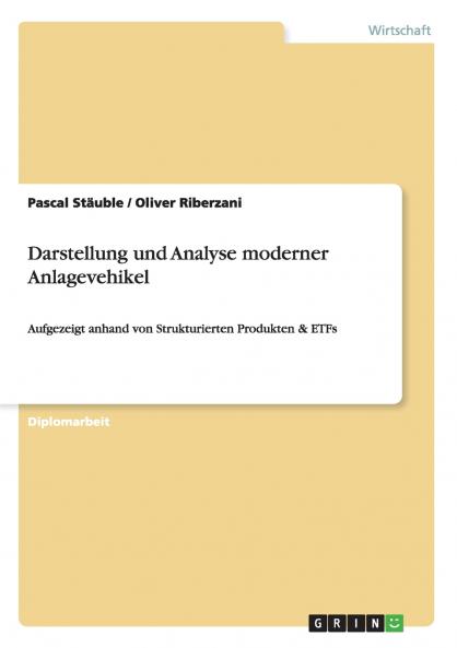 Darstellung und Analyse moderner Anlagevehikel