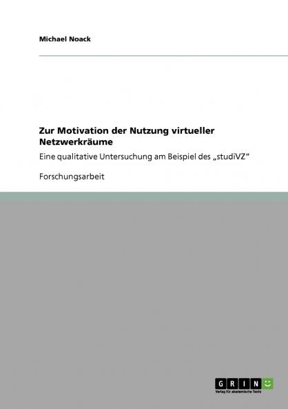 Zur Motivation der Nutzung virtueller Netzwerkräume