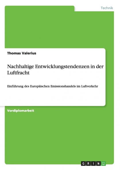 Nachhaltige Entwicklungstendenzen in der Luftfracht