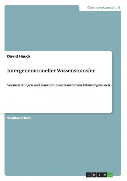 Intergenerationeller Wissenstransfer