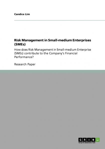 Risk Management in Small-medium Enterprises (SMEs)