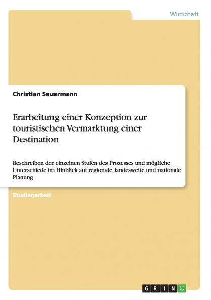 Erarbeitung einer Konzeption zur touristischen Vermarktung einer Destination