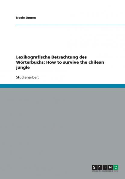 Lexikografische Betrachtung des Wörterbuchs