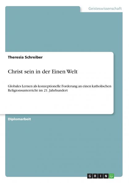 Christ sein in der Einen Welt