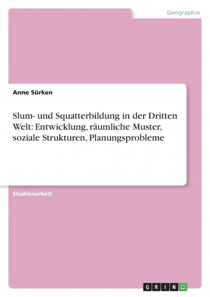 Slum- und Squatterbildung in der Dritten Welt