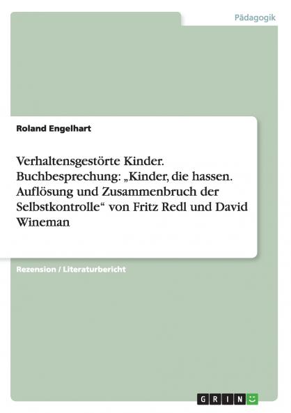 Verhaltensgest��rte Kinder. Buchbesprechung