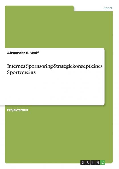Internes Spornsoring-Strategiekonzept eines Sportvereins