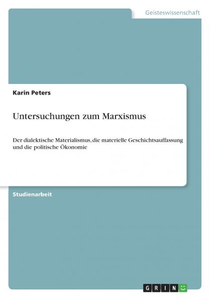 Untersuchungen zum Marxismus