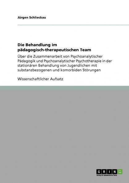 Die Behandlung im pädagogisch-therapeutischen Team