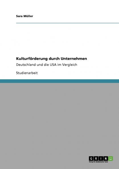 Kulturförderung durch Unternehmen