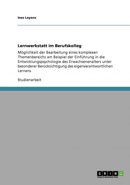 Lernwerkstatt im Berufskolleg