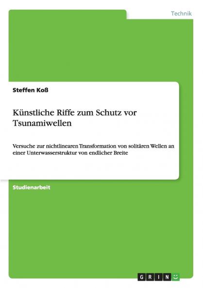 Künstliche Riffe zum Schutz vor Tsunamiwellen
