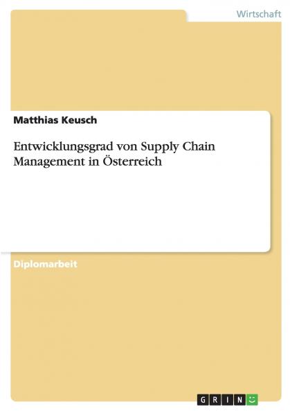 Entwicklungsgrad von Supply Chain Management in ��sterreich