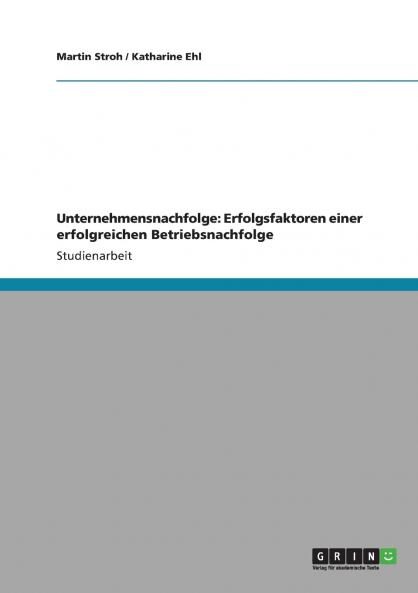 Unternehmensnachfolge