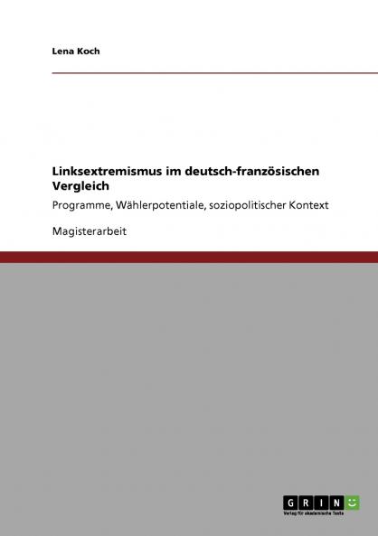 Linksextremismus im deutsch-franz��sischen Vergleich