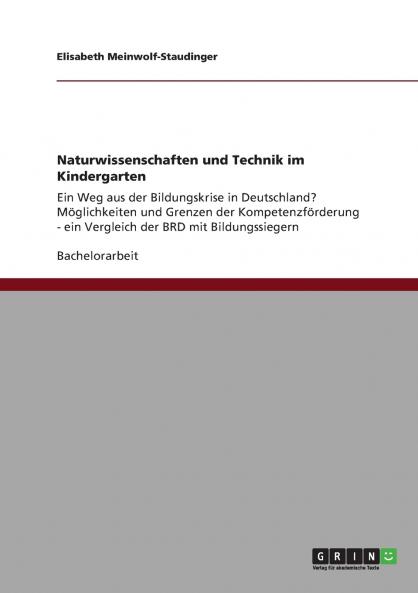 Naturwissenschaften und Technik im Kindergarten