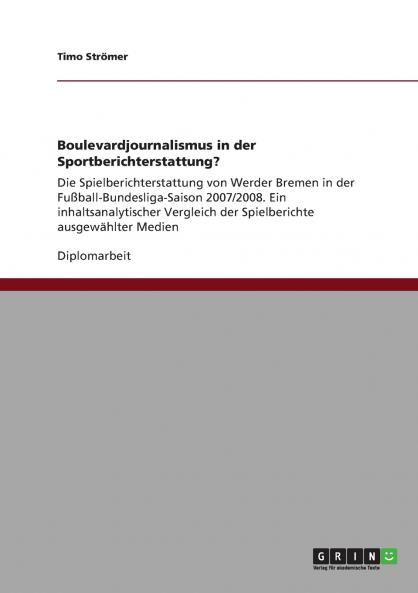 Boulevardjournalismus in der Sportberichterstattung?