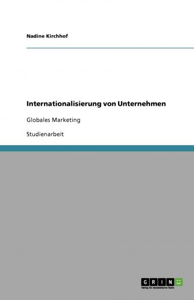 Internationalisierung von Unternehmen