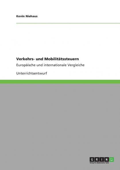Verkehrs- und Mobilitätssteuern