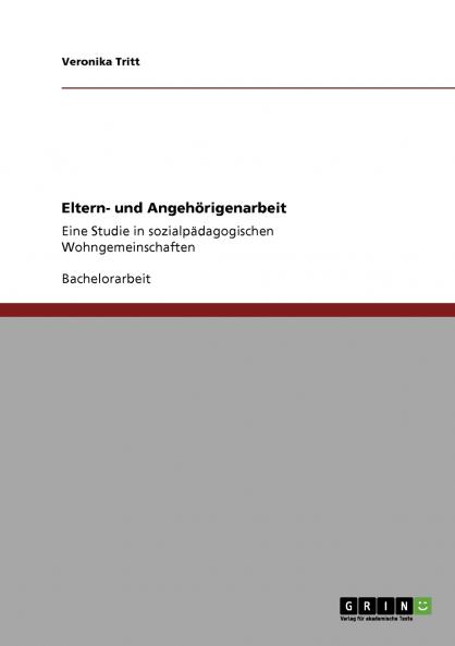 Eltern- und Angehörigenarbeit