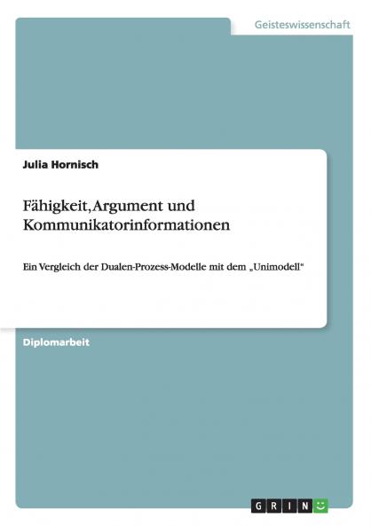 F��higkeit Argument und Kommunikatorinformationen