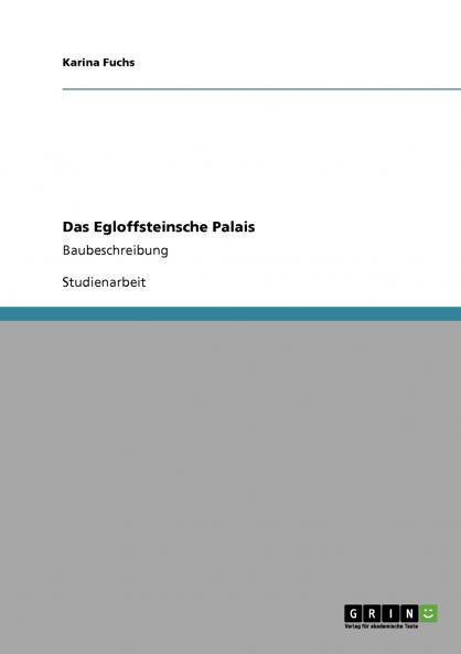 Das Egloffsteinsche Palais