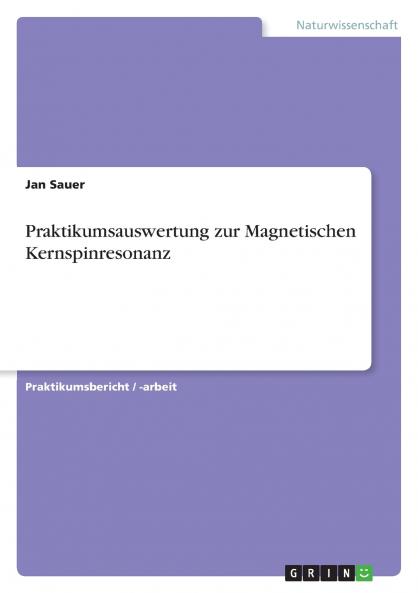Praktikumsauswertung zur Magnetischen Kernspinresonanz
