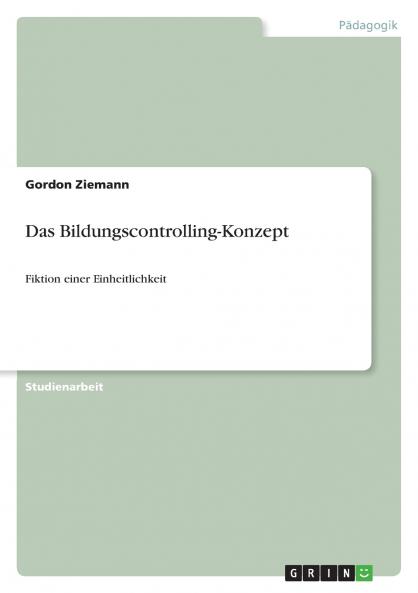 Das Bildungscontrolling-Konzept