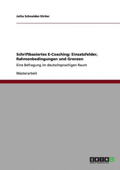Schriftbasiertes E-Coaching