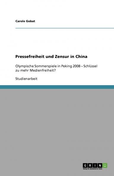Pressefreiheit und Zensur in China