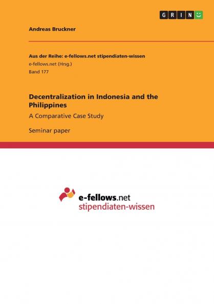 Decentralization in Indonesia and the Philippines