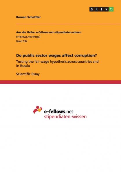 Do public sector wages affect corruption?