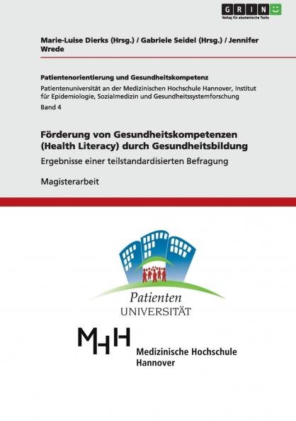 Förderung von Gesundheitskompetenzen (Health Literacy) durch Gesundheitsbildung