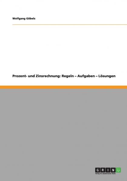 Prozent- und Zinsrechnung