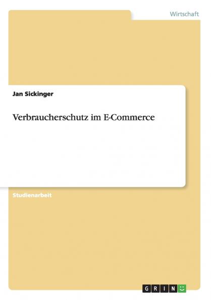 Verbraucherschutz im E-Commerce