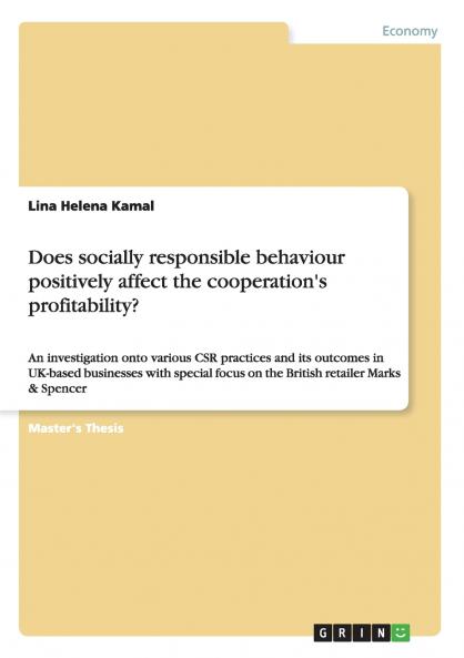 Does socially responsible behaviour positively affect the cooperation's profitability?