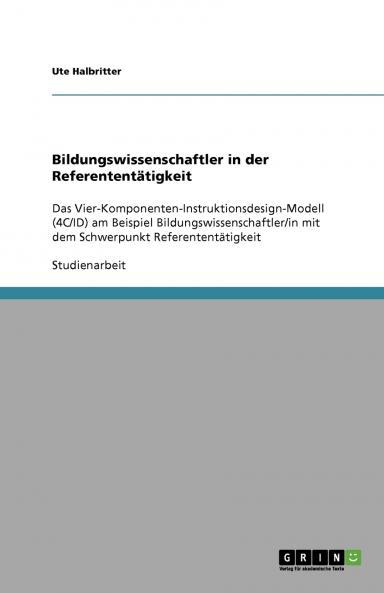 Bildungswissenschaftler in der Referententätigkeit