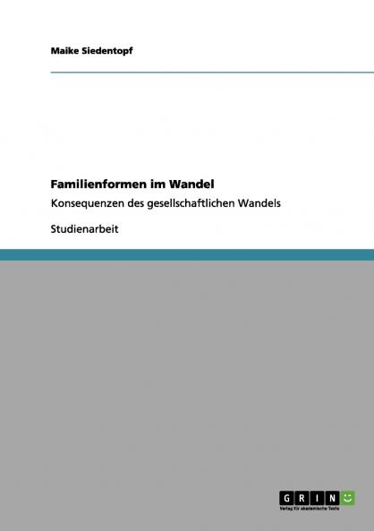 Familienformen im Wandel