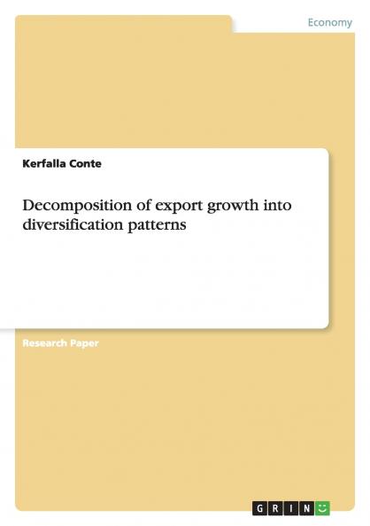 Decomposition of export growth into diversification patterns