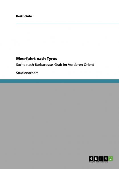 Meerfahrt nach Tyrus