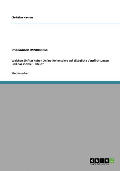 Phänomen MMORPGs