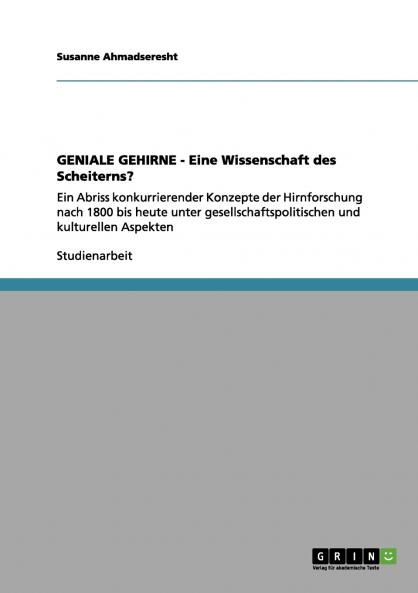 GENIALE GEHIRNE - Eine Wissenschaft des Scheiterns?