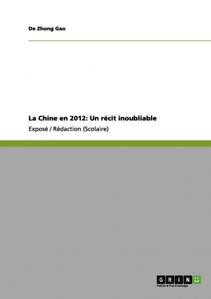 La Chine en 2012