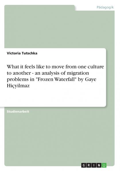 What it feels like to move from one culture to another - an analysis of migration problems in Frozen Waterfall by Gaye Hiçyilmaz