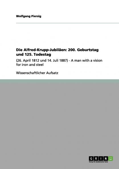 Die Alfred-Krupp-Jubiläen