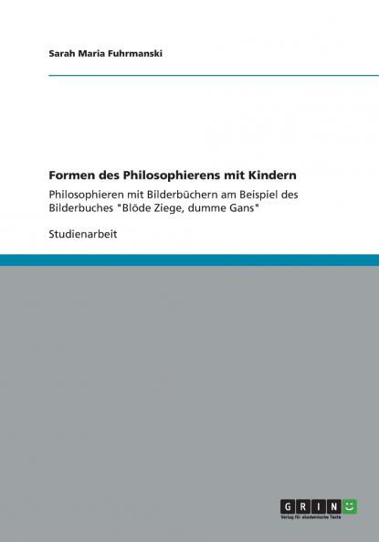 Formen des Philosophierens mit Kindern