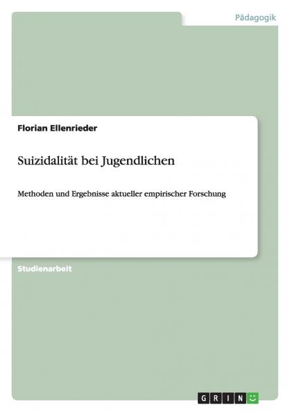 Suizidalität bei Jugendlichen