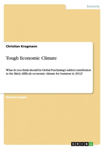 Tough Economic Climate