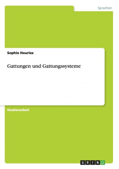 Gattungen und Gattungssysteme