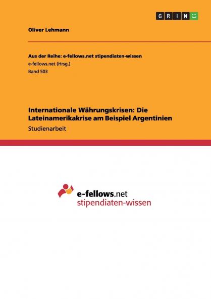 Internationale Währungskrisen
